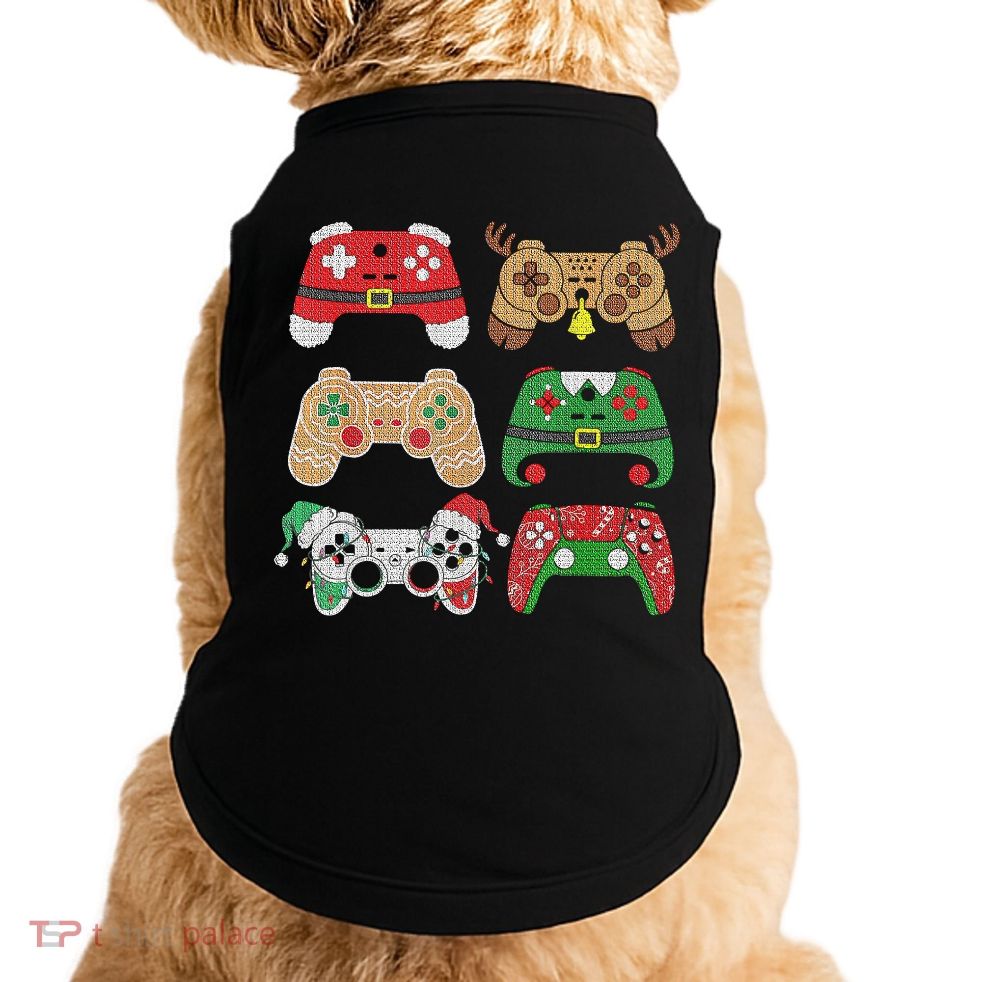 Video Game Controller Christmas Santa Hat Gamer Boys  Doggie Tank