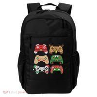 Video Game Controller Christmas Santa Hat Gamer Boys  Backpack thumb 0