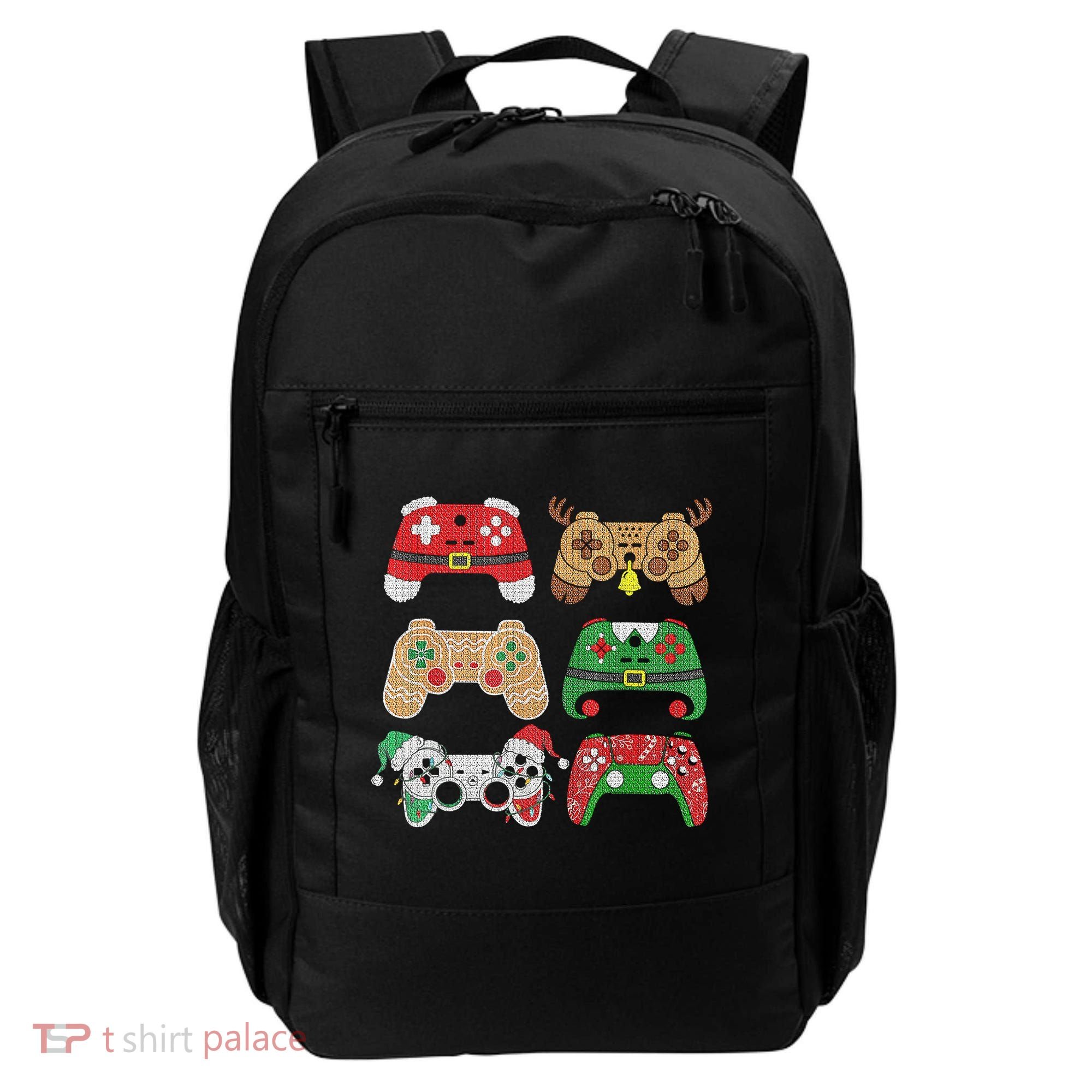 Video Game Controller Christmas Santa Hat Gamer Boys  Backpack