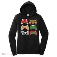 Video Game Controller Christmas Santa Hat Gamer Boys  Women's Hoodie thumb 0