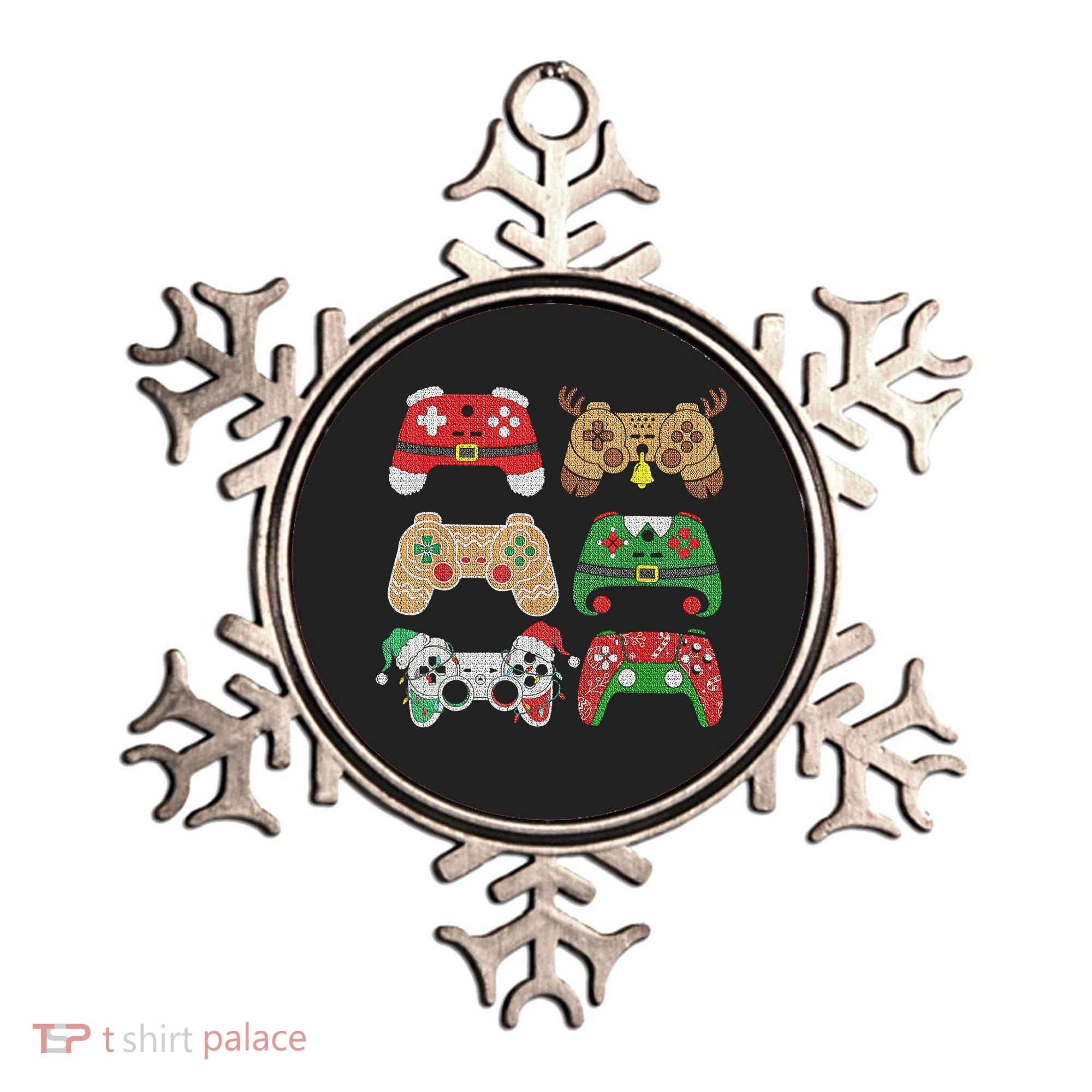 Video Game Controller Christmas Santa Hat Gamer Boys  Ornament