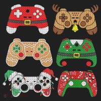 Video Game Controller Christmas Santa Hat Gamer Boys  Hat thumb 2