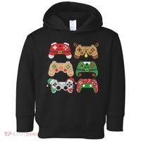 Video Game Controller Christmas Santa Hat Gamer Boys  Toddler Hoodie thumb 0