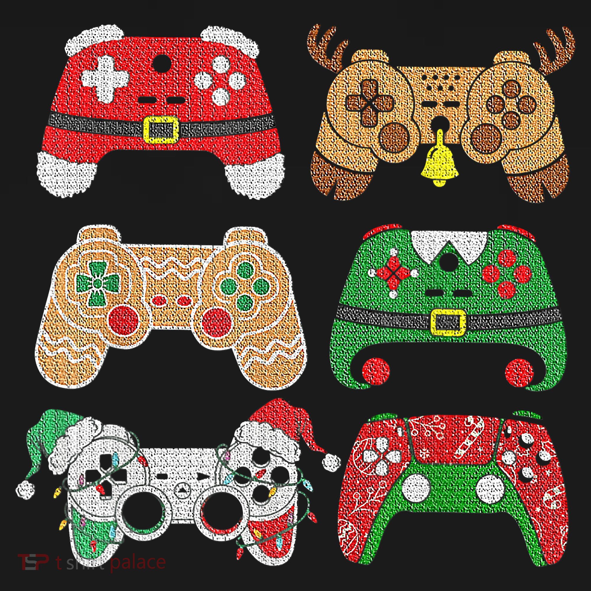 Video Game Controller Christmas Santa Hat Gamer Boys  Tank Top