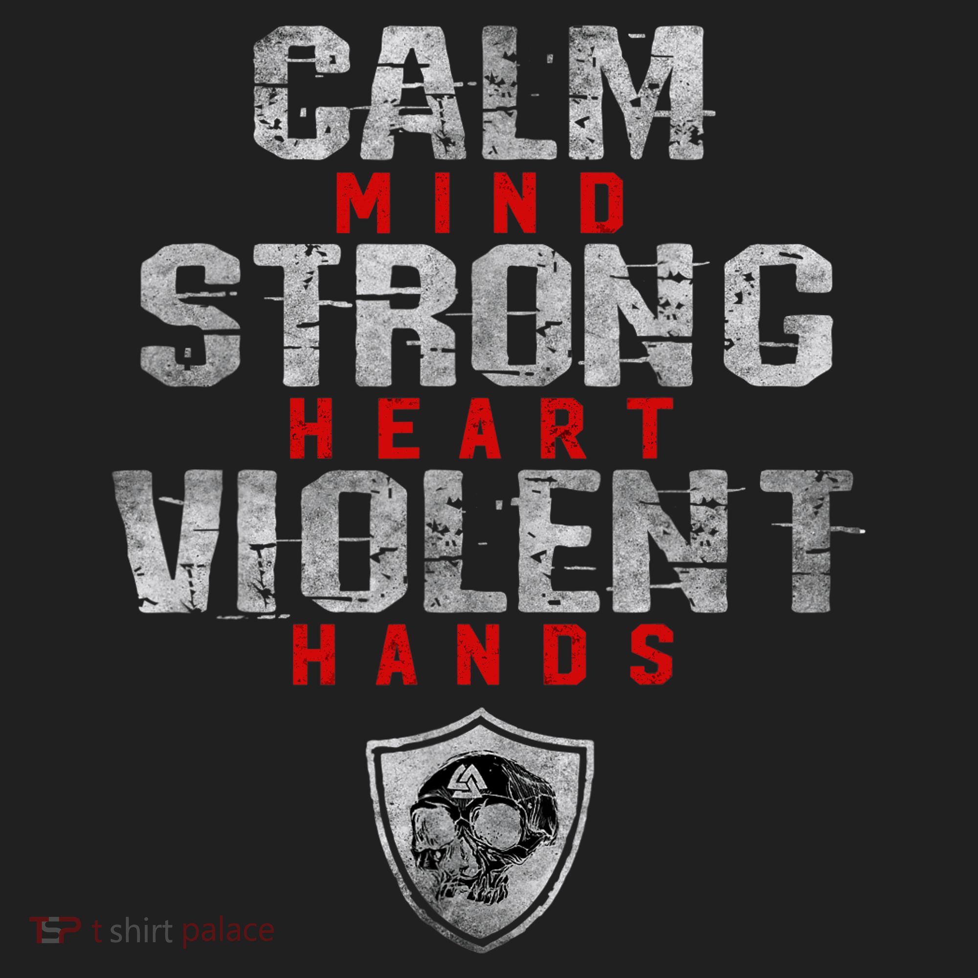 Vikings Gym Calm Mind Strong Heart Violent Hands Norse Women's Sweatshirt