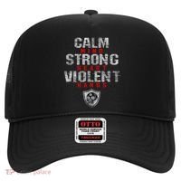 Vikings Gym Calm Mind Strong Heart Violent Hands Norse Hat thumb 0
