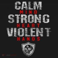 Vikings Gym Calm Mind Strong Heart Violent Hands Norse Women's Long Sleeve Shirt thumb 2