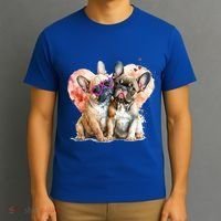 Valentines Gift Day Gift And Funny French Bulldog Gift T-Shirt thumb 3