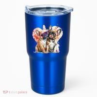 Valentines Gift Day Gift And Funny French Bulldog Gift Tumbler thumb 0