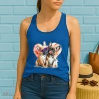 Valentines Gift Day Gift And Funny French Bulldog Gift Women's Tank Top thumb 2