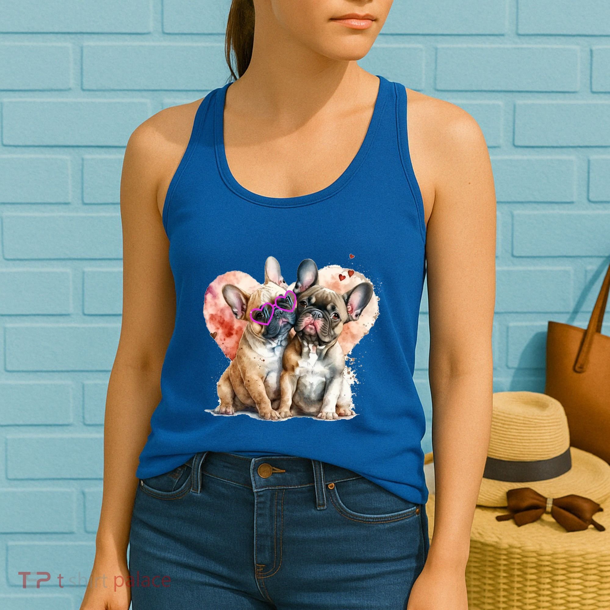 Valentines Gift Day Gift And Funny French Bulldog Gift Women's Tank Top