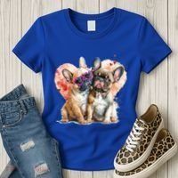 Valentines Gift Day Gift And Funny French Bulldog Gift Women's T-Shirt thumb 3
