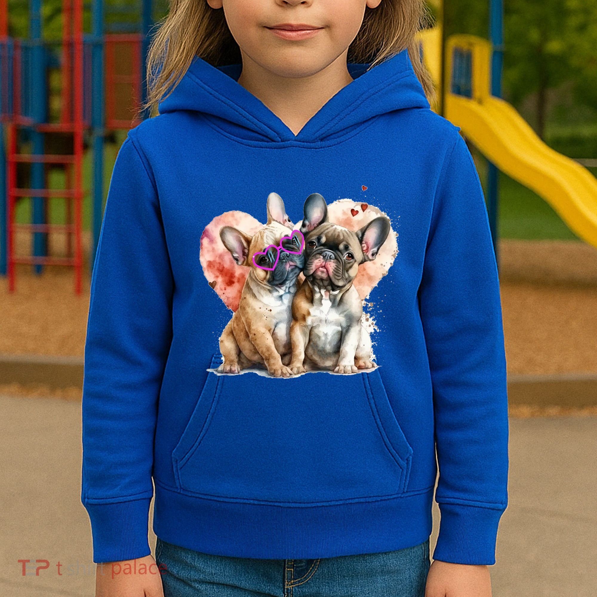 Valentines Gift Day Gift And Funny French Bulldog Gift Kids Hoodie