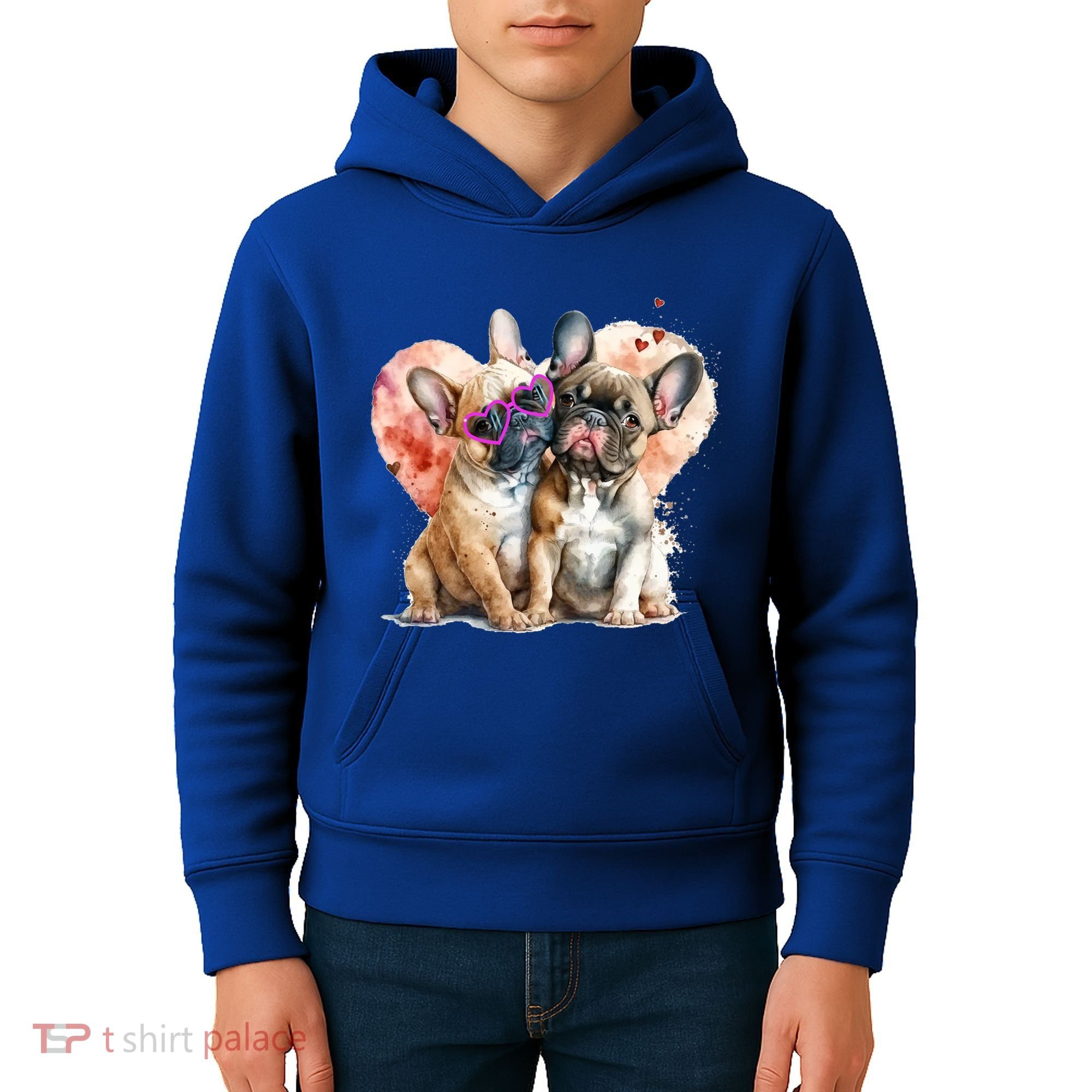 Valentines Gift Day Gift And Funny French Bulldog Gift Kids Hoodie
