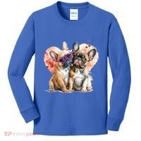 Valentines Gift Day Gift And Funny French Bulldog Gift Kids Long Sleeve Shirt thumb 0