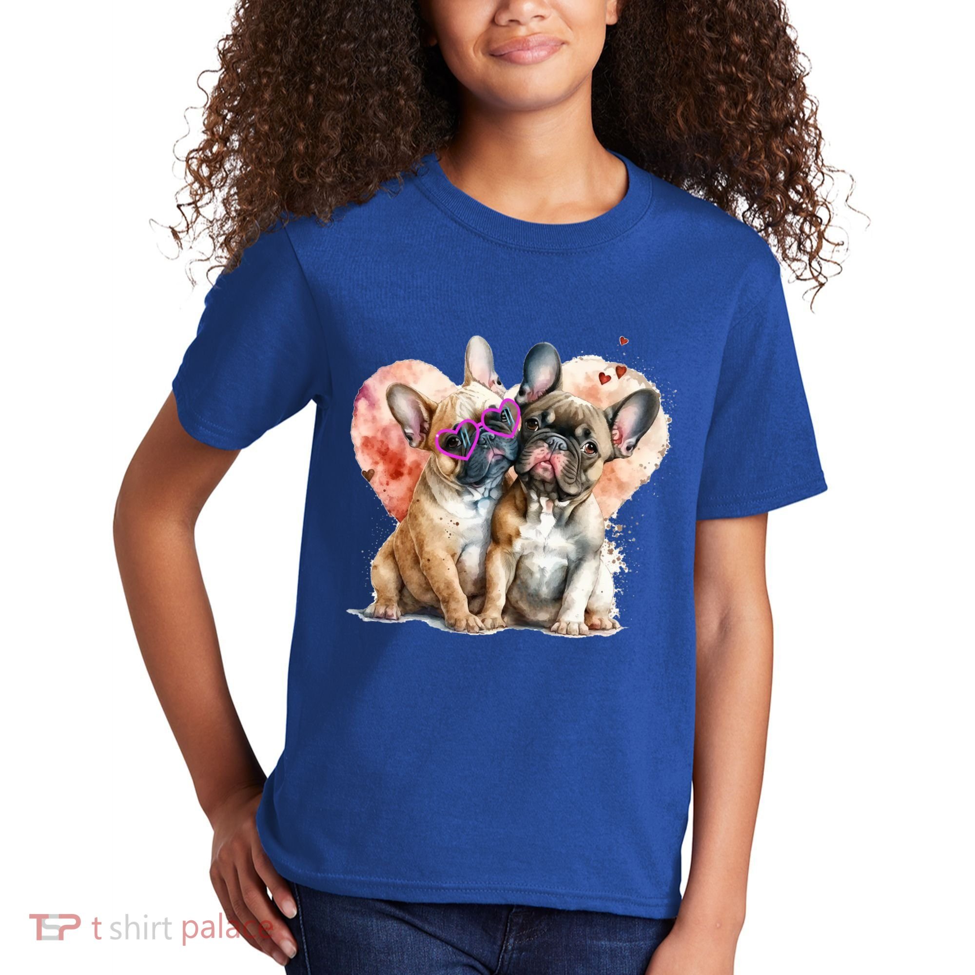 Valentines Gift Day Gift And Funny French Bulldog Gift Kids T-Shirt