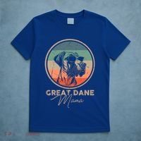 Vintage Great Dane Puppy Mom Dog Mama Lover Paw Gift T-Shirt thumb 5