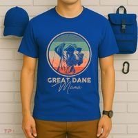Vintage Great Dane Puppy Mom Dog Mama Lover Paw Gift T-Shirt thumb 6