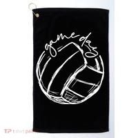 Volleyball Game Day Funny Gift For Volleyball Lovers Gift Golf Towel thumb 0