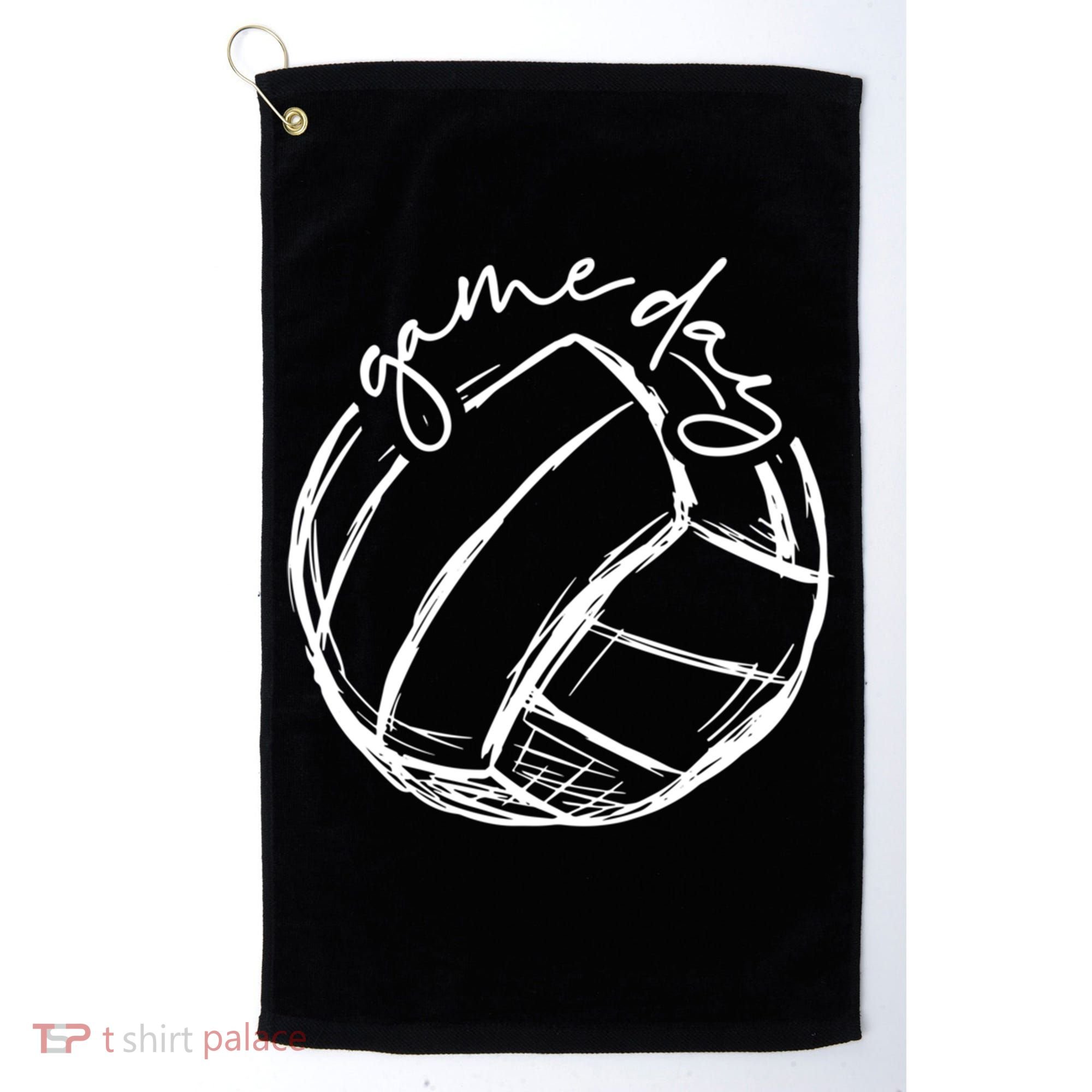 Volleyball Game Day Funny Gift For Volleyball Lovers Gift Golf Towel