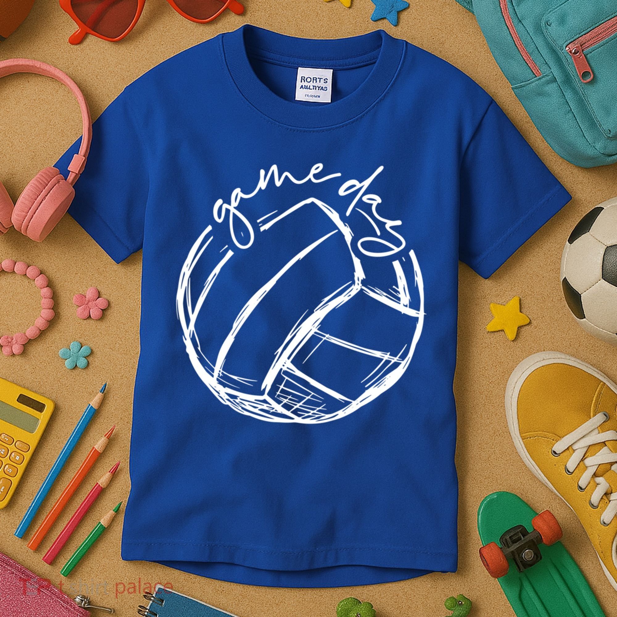 Volleyball Game Day Funny Gift For Volleyball Lovers Gift Kids T-Shirt