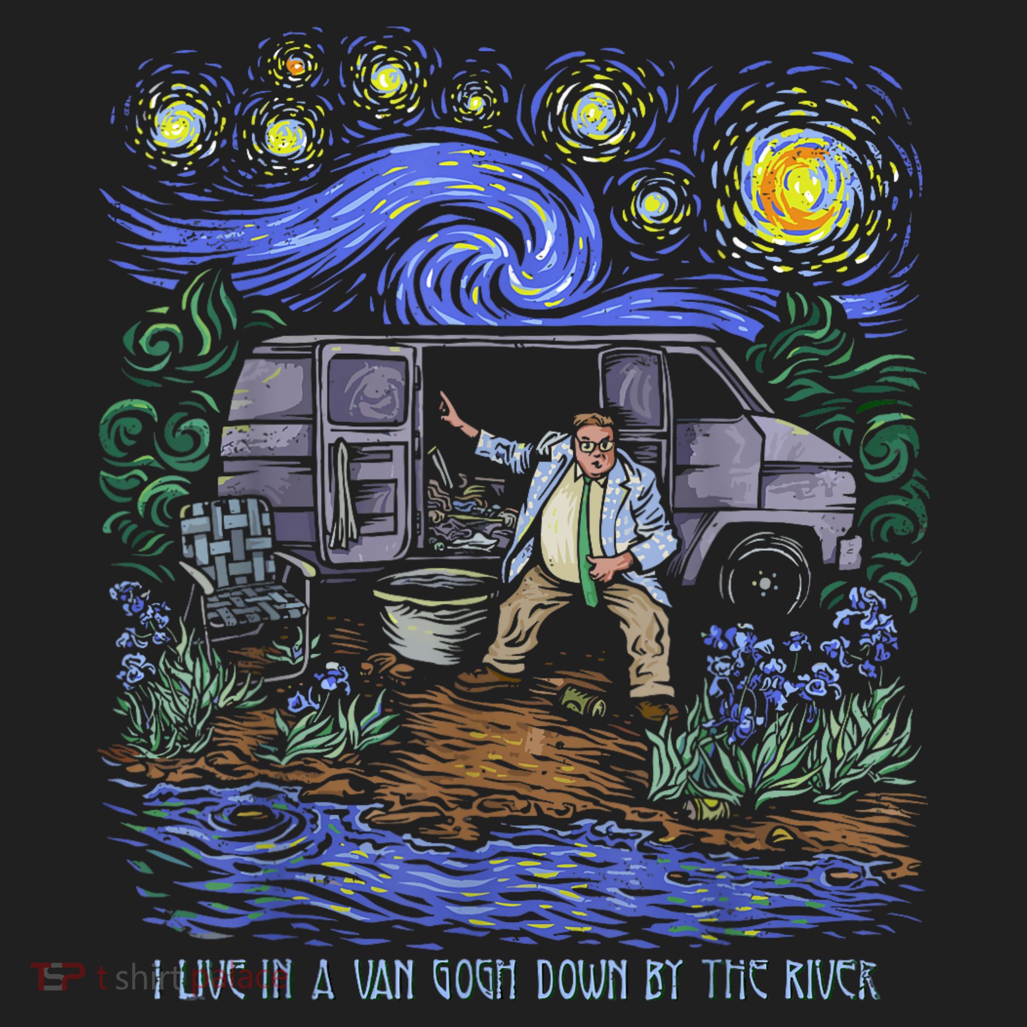 Van Gogh Down By The River Women's Sweatshirt