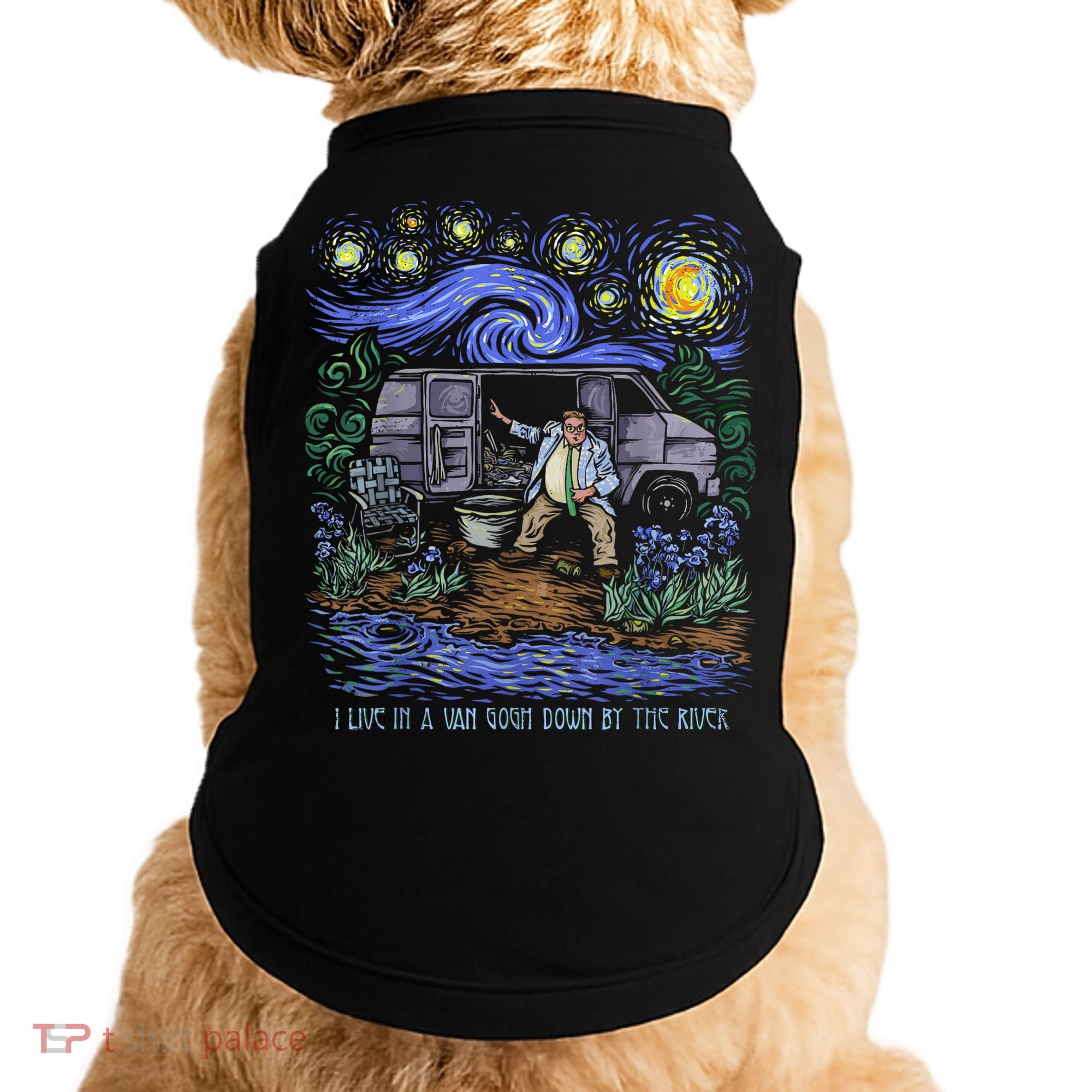 Van Gogh Down By The River Doggie Tank