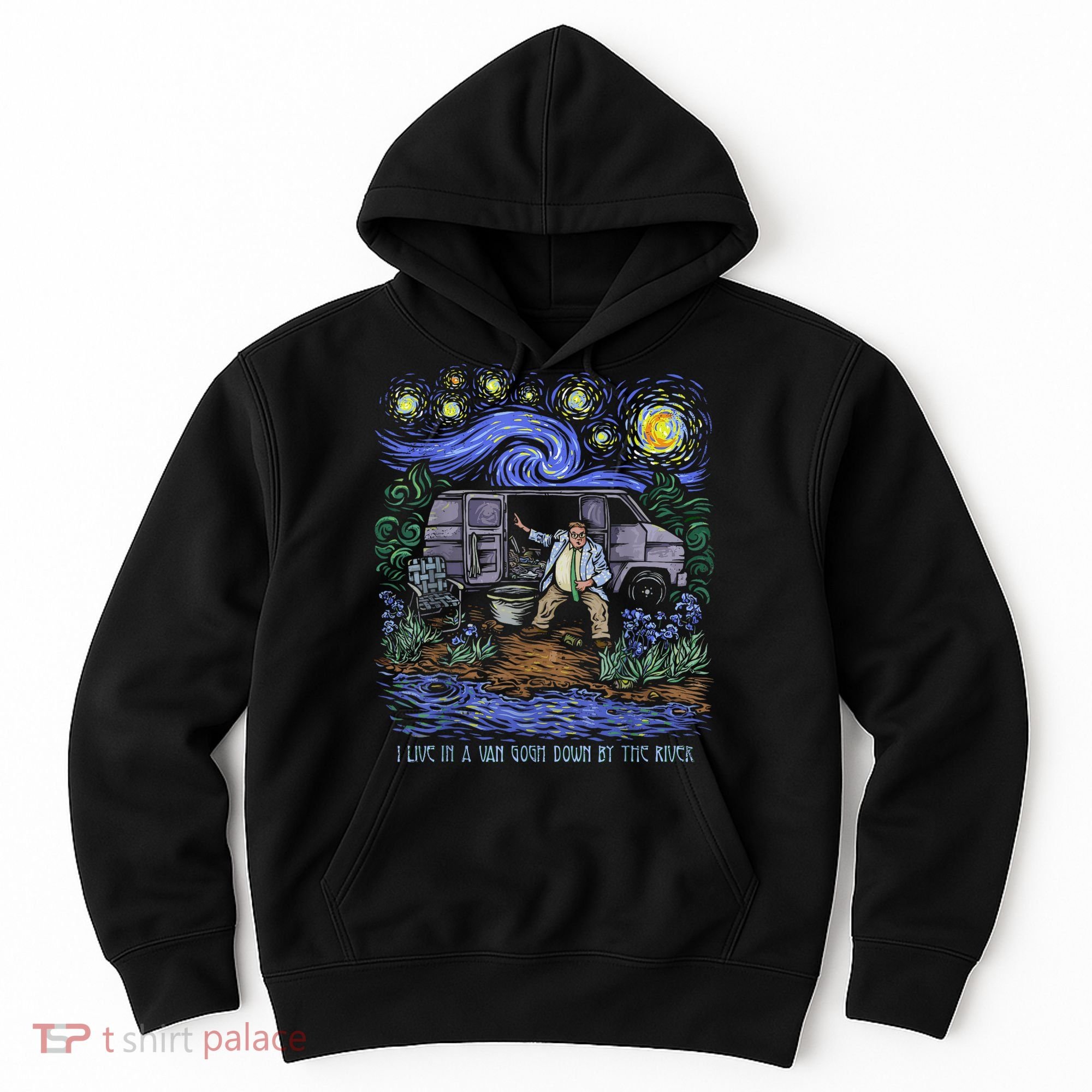 Van Gogh Down By The River Hoodie
