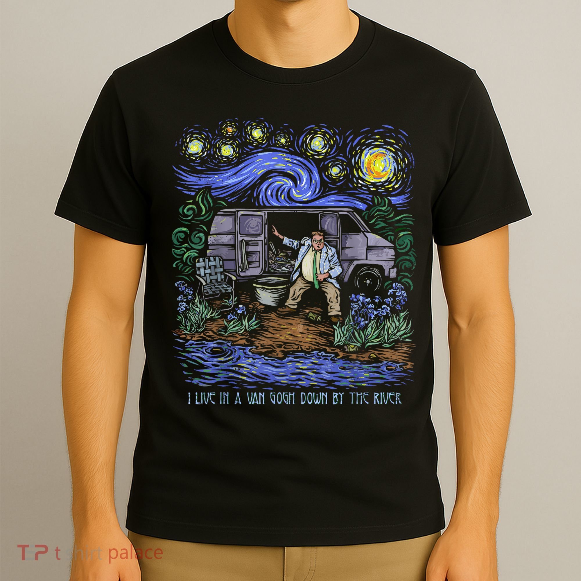 Van Gogh Down By The River T-Shirt