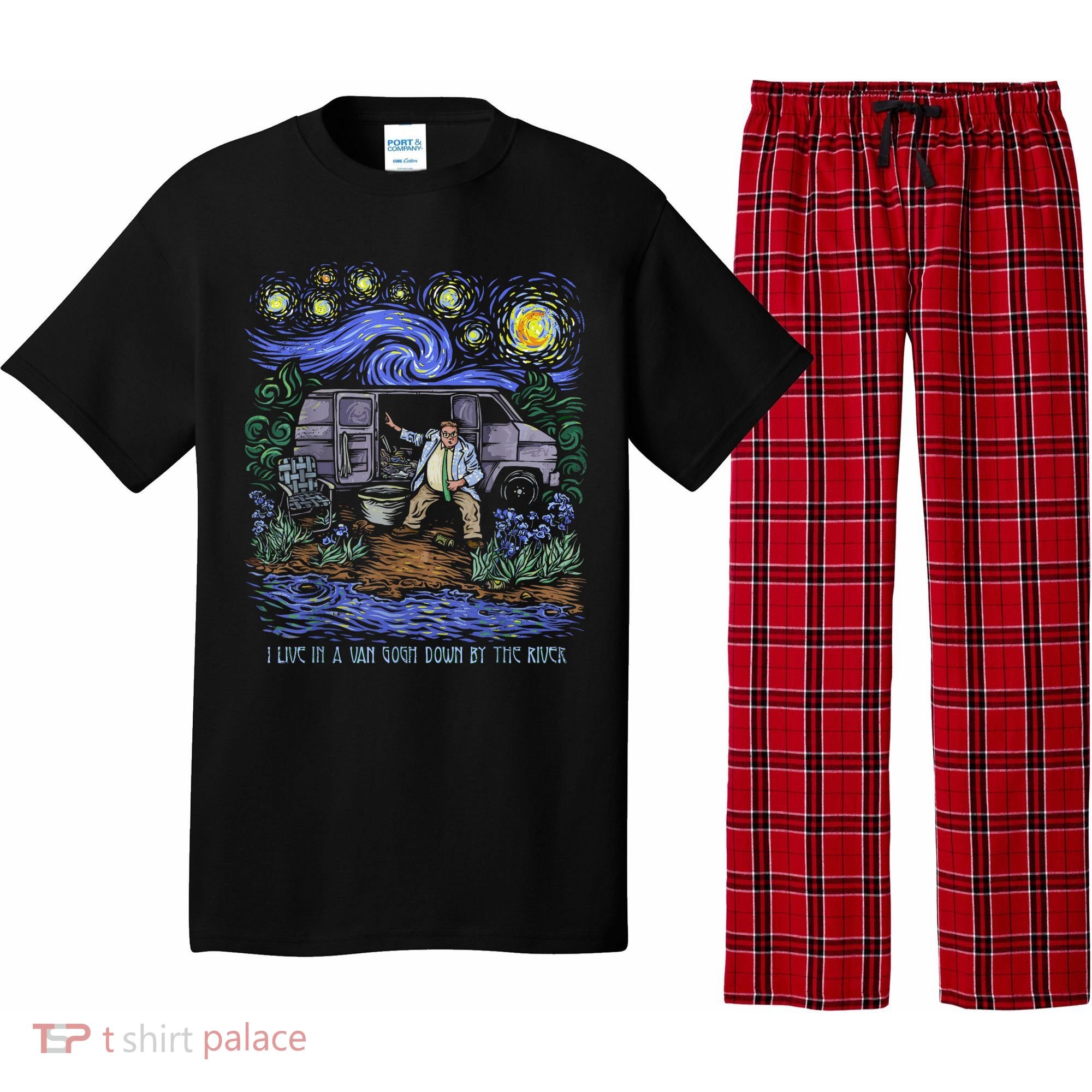 Van Gogh Down By The River Pajama Set