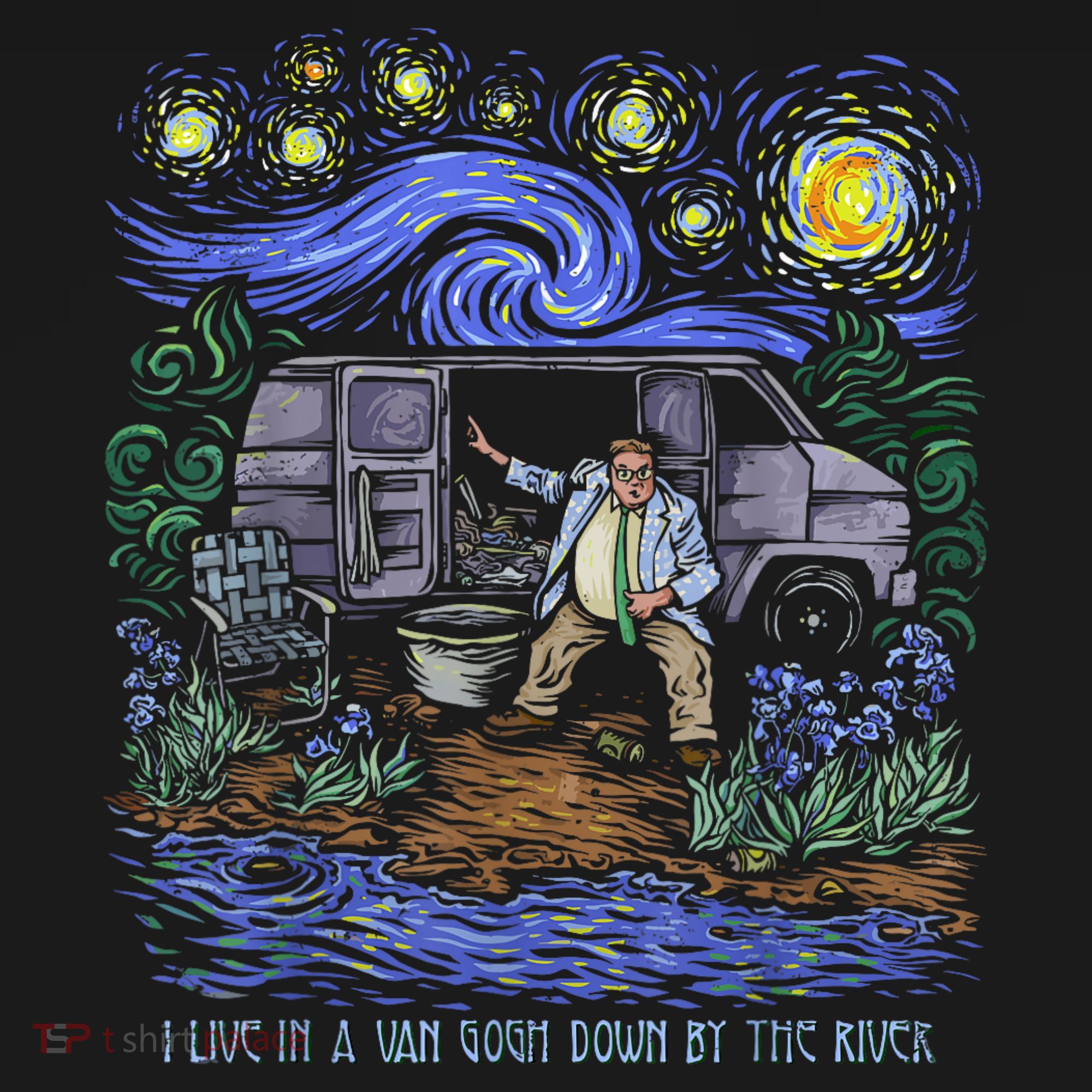 Van Gogh Down By The River Polo