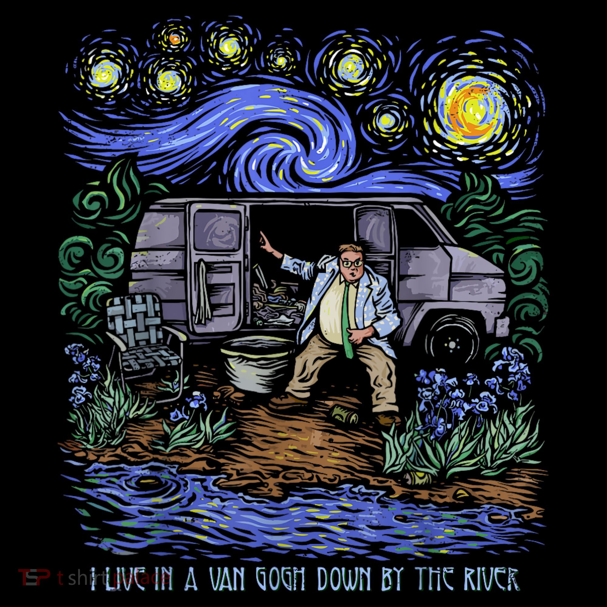 Van Gogh Down By The River Toddler Hoodie