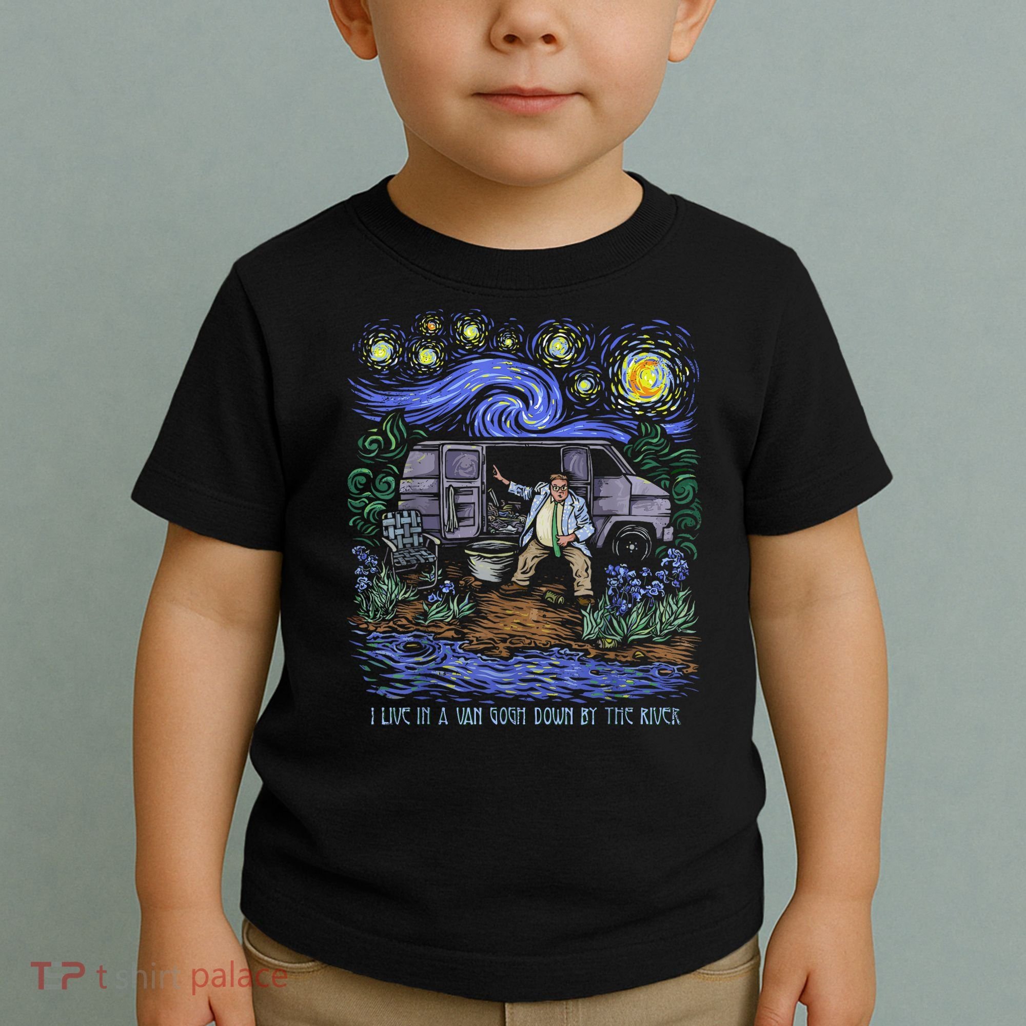 Van Gogh Down By The River Toddler T-Shirt