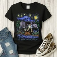 Van Gogh Down By The River Women's T-Shirt thumb 3