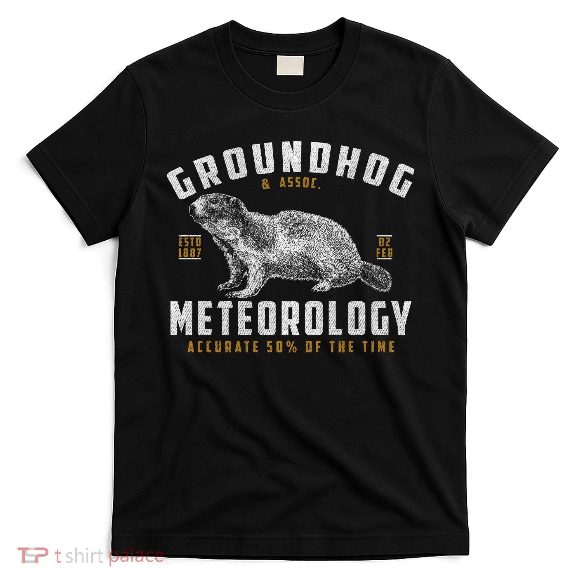 Vintage Groundhog's Day Meterology ESTD 1887 T-Shirt