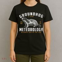 Vintage Groundhog's Day Meterology ESTD 1887 T-Shirt thumb 4