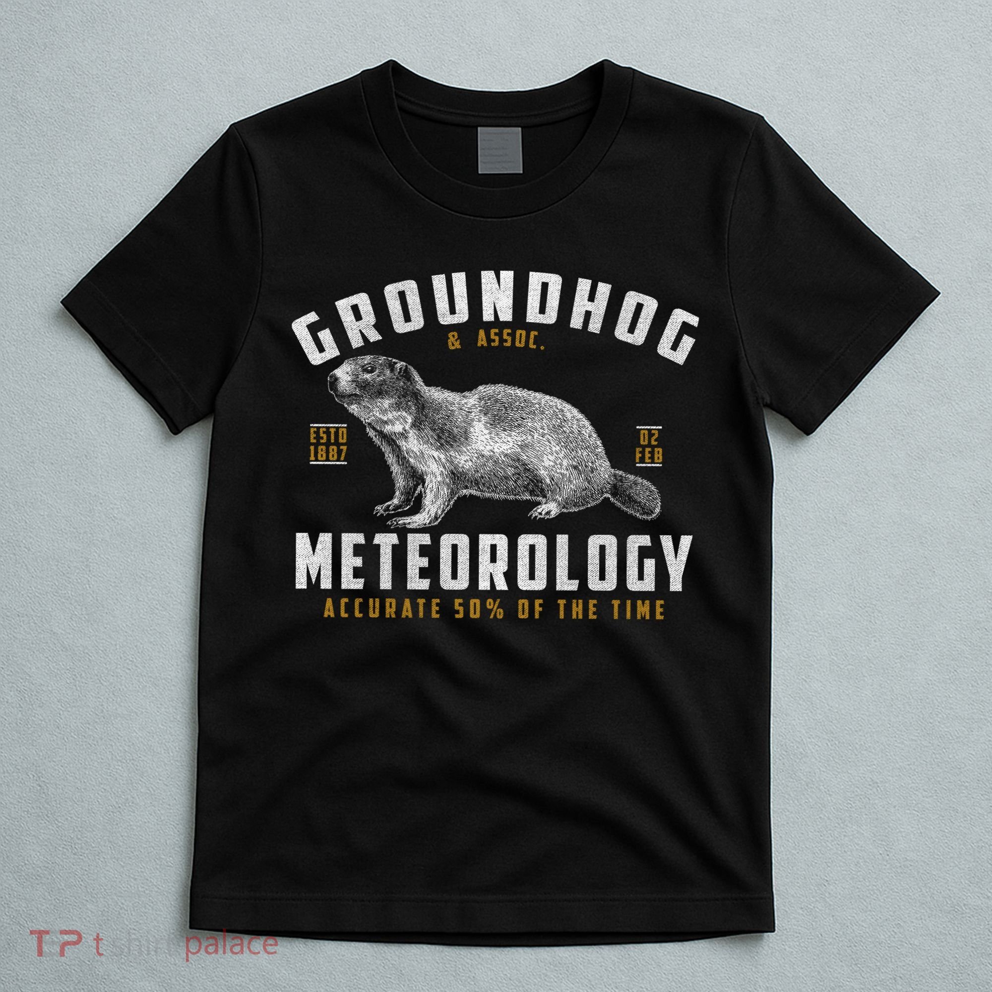 Vintage Groundhog's Day Meterology ESTD 1887 T-Shirt