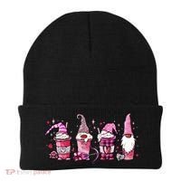 Valentine Gnomes Drink Coffee Latte Valentine Beanie thumb 0