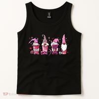 Valentine Gnomes Drink Coffee Latte Valentine Tank Top thumb 2