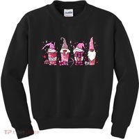 Valentine Gnomes Drink Coffee Latte Valentine Kids Sweatshirt thumb 0