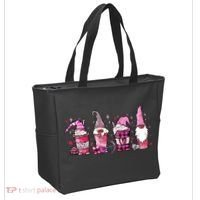 Valentine Gnomes Drink Coffee Latte Valentine Tote Bag thumb 2