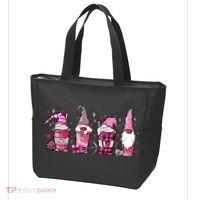 Valentine Gnomes Drink Coffee Latte Valentine Tote Bag thumb 3
