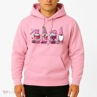 Valentine Gnomes Drink Coffee Latte Valentine Hoodie thumb 2