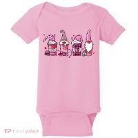 Valentine Gnomes Drink Coffee Latte Valentine Baby Bodysuit thumb 0