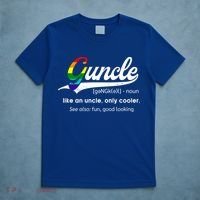 Vintage Guncle Definition Rainbow Flag Lgbtq Pride Uncle Funny Gift T-Shirt thumb 5