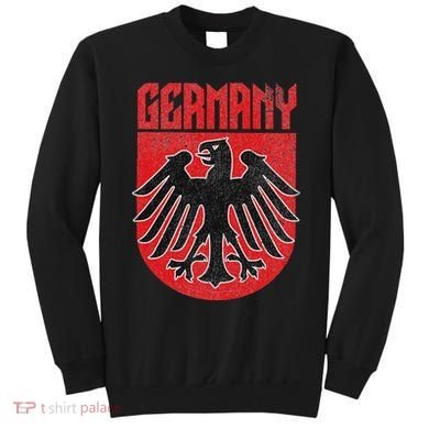 Vintage German Eagle Deutschland Red Stocking Stuffer Sweatshirt