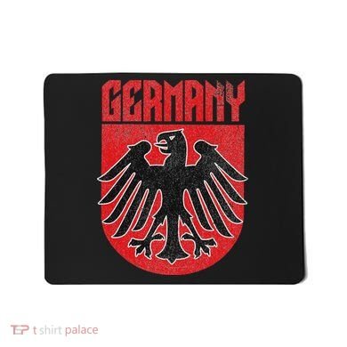 Vintage German Eagle Deutschland Red Stocking Stuffer Mousepad