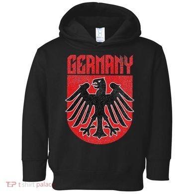 Vintage German Eagle Deutschland Red Stocking Stuffer Toddler Hoodie