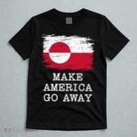 Vintage Greenland Flag Make America Go Away Not For Sale T-Shirt thumb 5