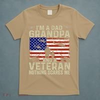 Veteran Grandpa For Grandpa Veteran Fathers Day T-Shirt thumb 5